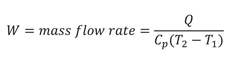 Mass Flowrate Equation